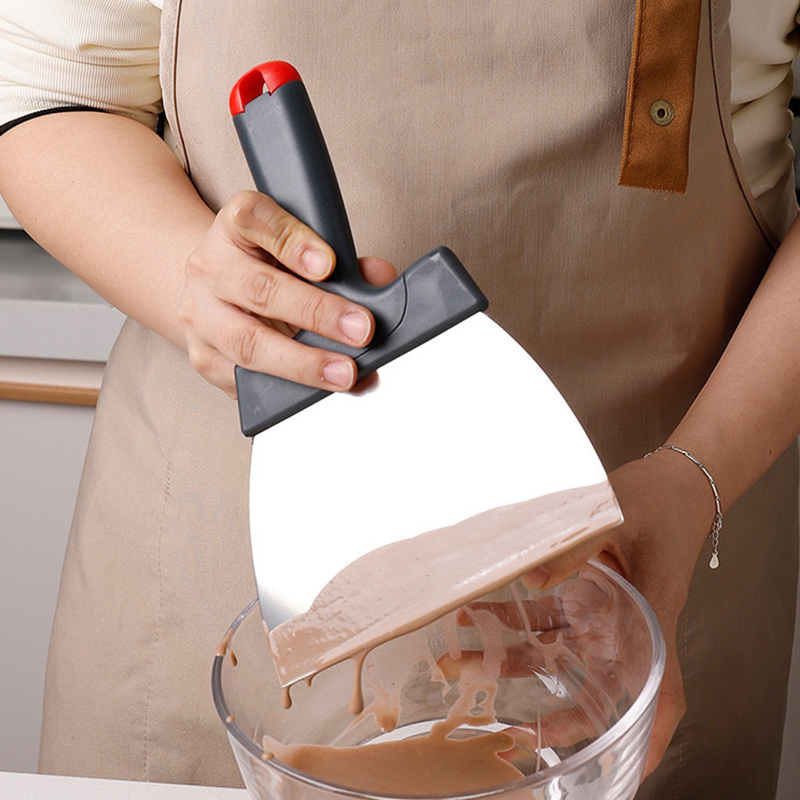 Kitchen Gadgets For Seniors - Stainless Steel Dough Scraper Coating Spatula