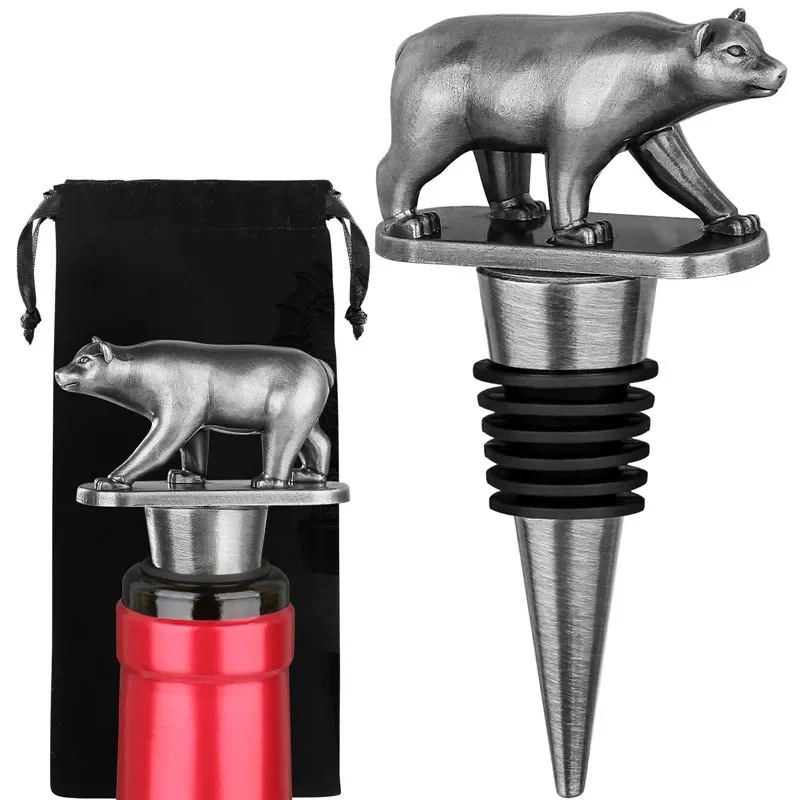 Portable Metal Bear Shape Wine - đánh giá và giá Kitchen Gadgets Club