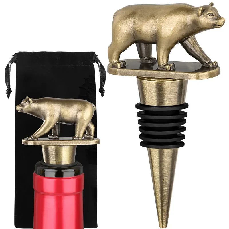 Portable Metal Bear Shape Wine - đánh giá và giá Kitchen Gadgets Club