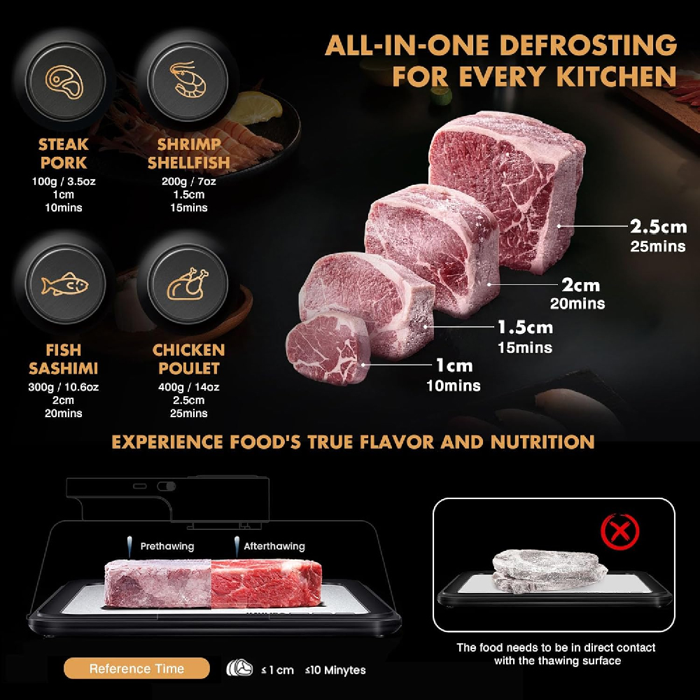 Rapid Frozen Food Defrosting T - đánh giá và giá Kitchen Gadgets Electric